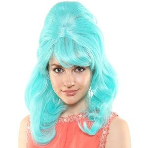 1960'S Cone Long Beehive Theatrical Costume Wig